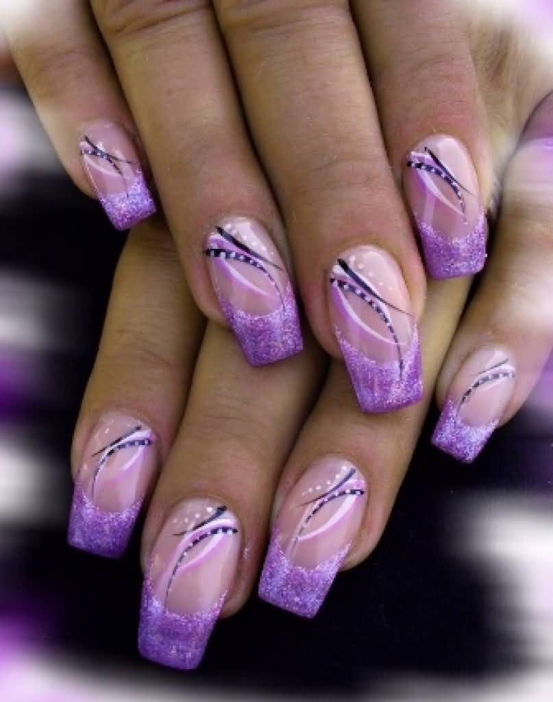 9 Easy Purple Nail Art Designs with Images | Styles At Life