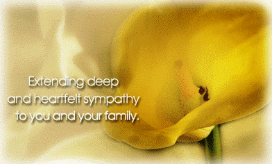 Extending Deep And Heartfelt Sympathy To You And Your Family