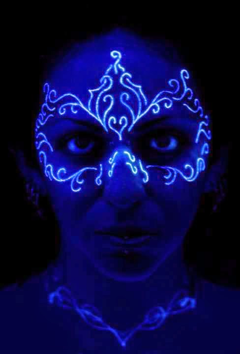 Eyes Mask And Necklace UV Tattoos