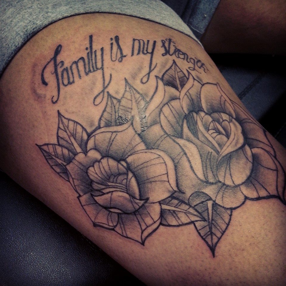 Family Is My Strength Tattoo By Jongrestytatttoo