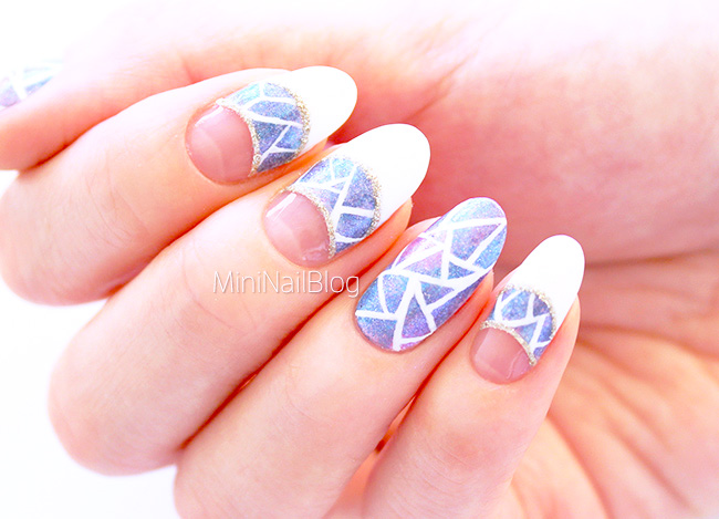 Geometric Pattern Nail Art Design Idea