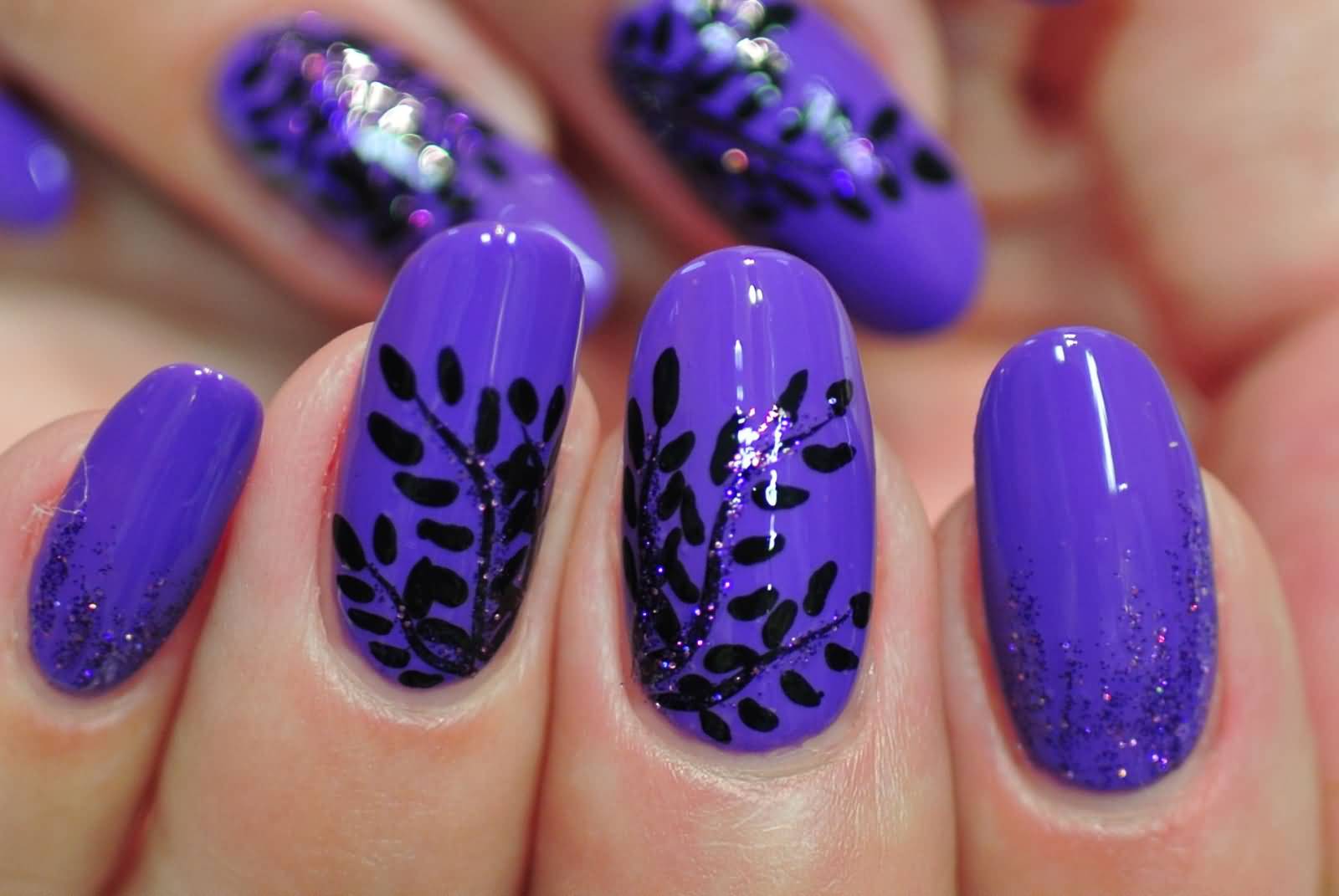 55 Best Purple Nail Art Designs