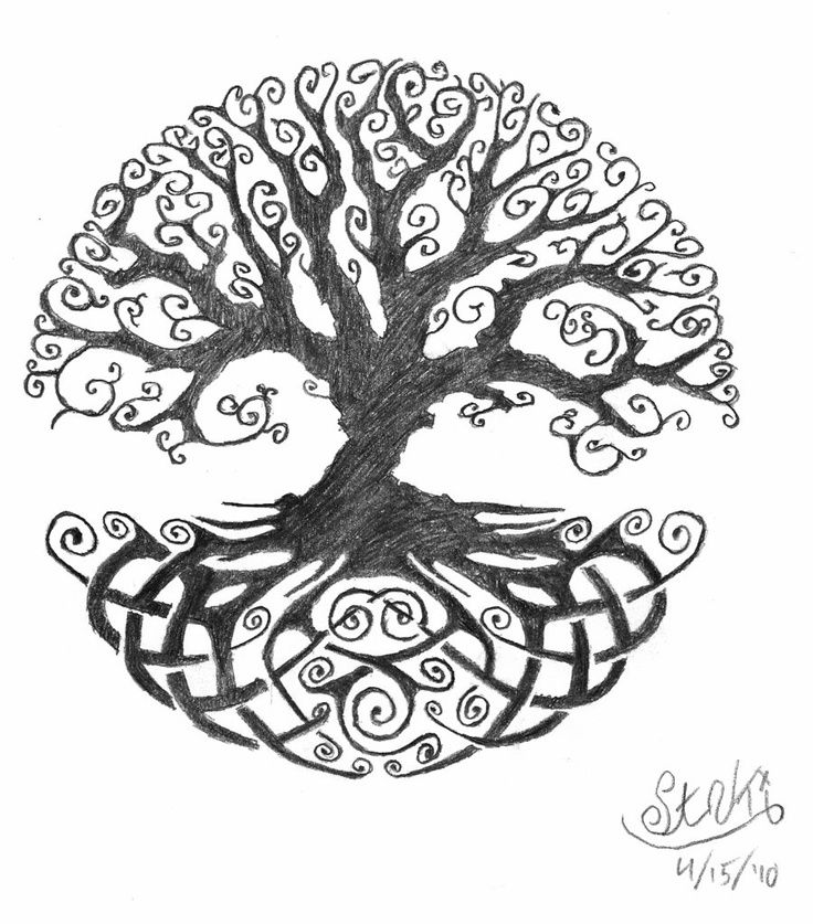 Great Tree Of Life Tattoo Sketch