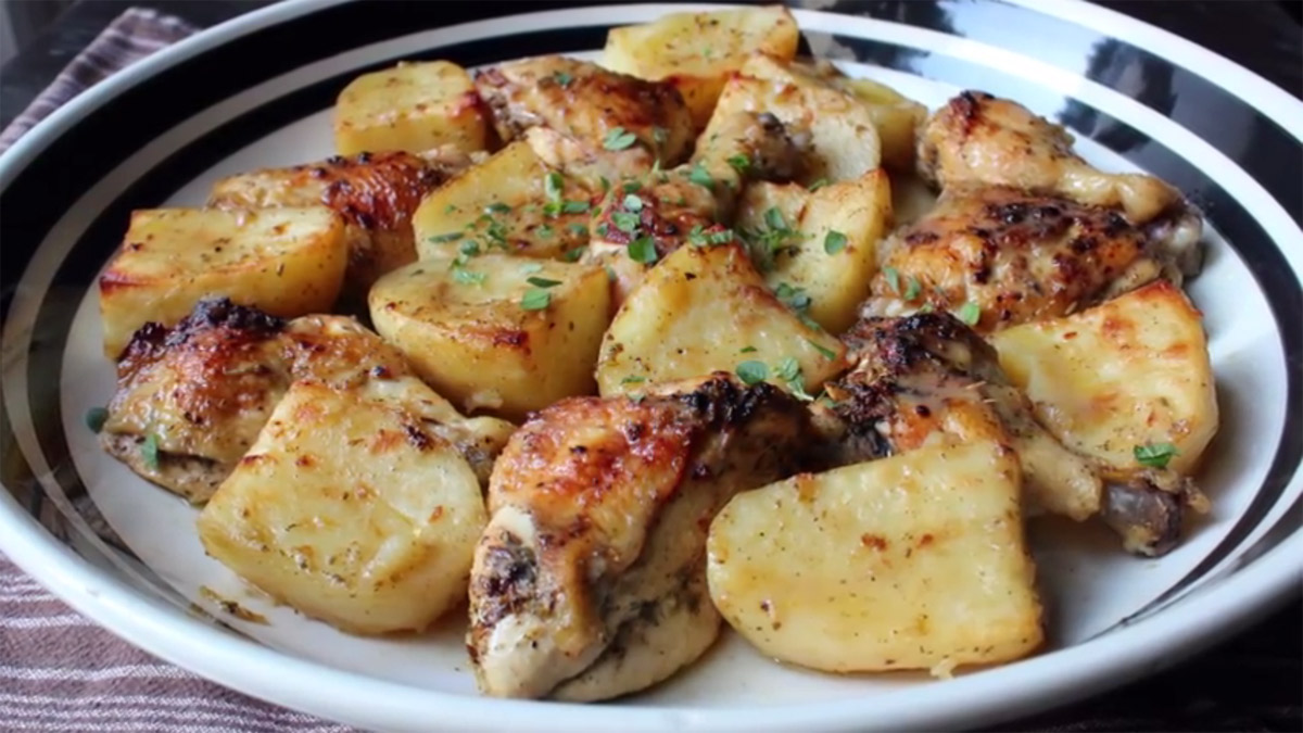 Greek Lemon and Garlic Chicken – Potatoes Recipe