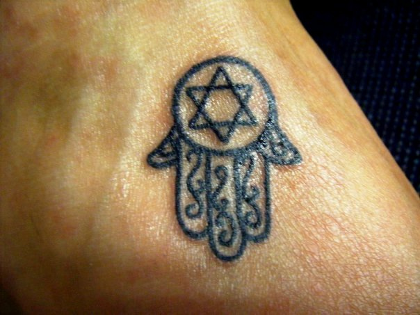 Hamsa Hand David Star Tattoo
