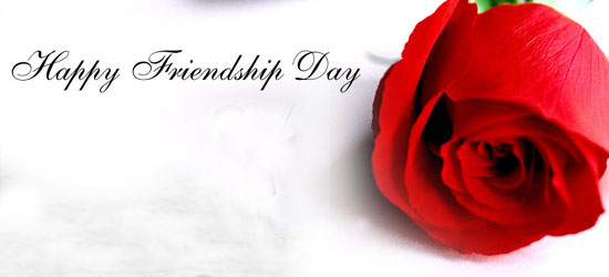 Happy Friendship Day Red Rose Flower Picture