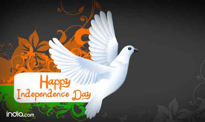 Happy Independence Day Of India Flying Dove Picture