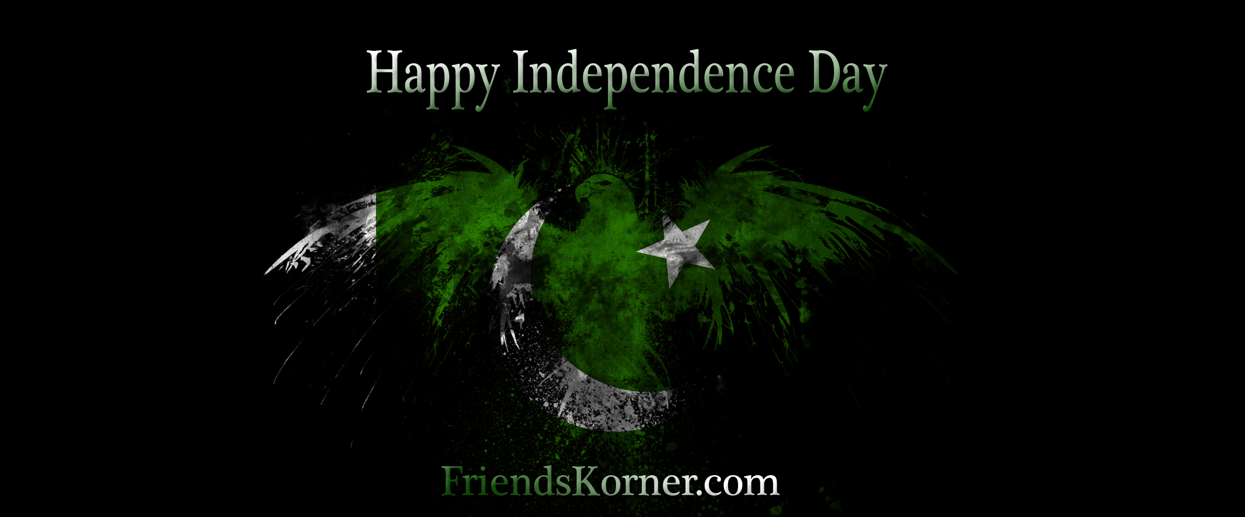 Happy Independence Day Pakistani Flag Eagle Facebook Cover Picture