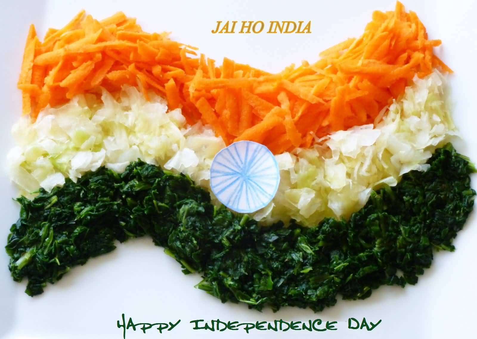 Happy Independence Day Tri Color Salad Picture