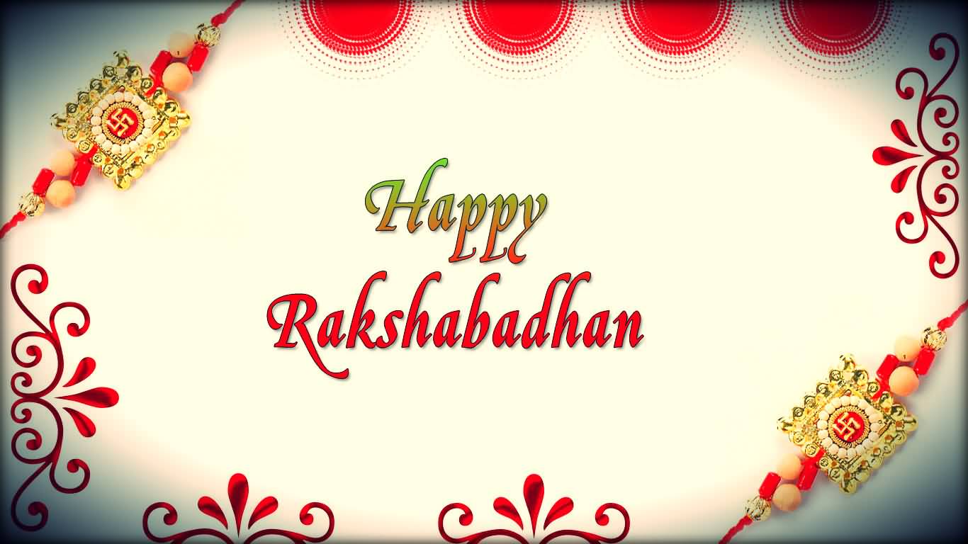 Happy Raksha Bandhan Greeting Wallpaper
