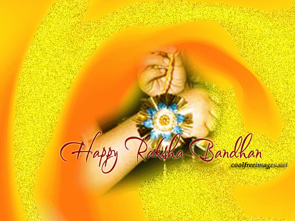 Happy Raksha Bandhan Sparkle Glitter Picture