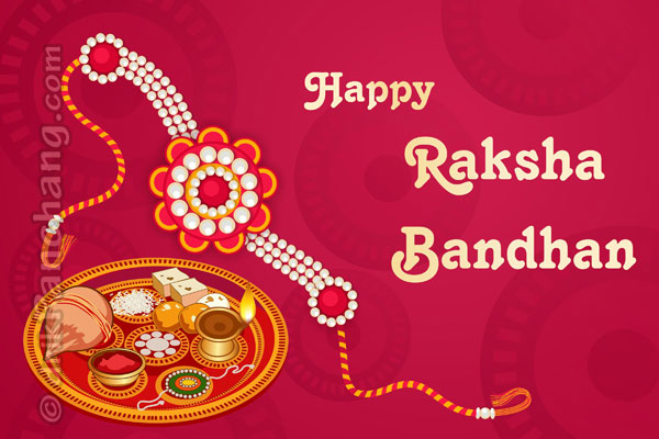 Happy Raksha Bandhan Wishes Illustration