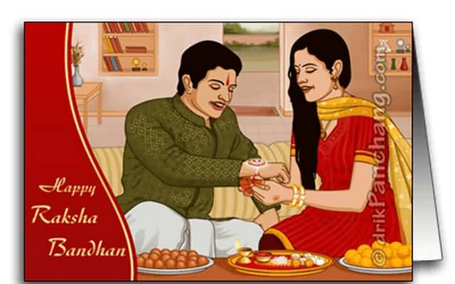 Happy Rakshan Bandhan Greeting Card