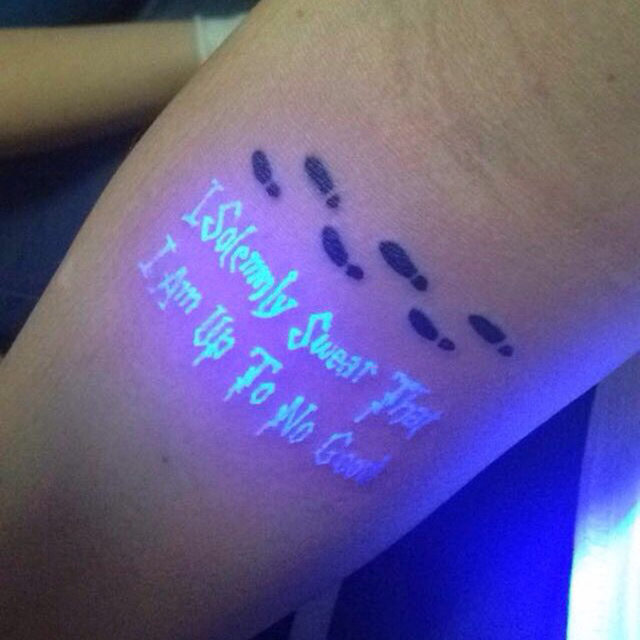 Harry Potter Inspired UV Tattoo