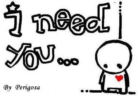 I Need You Hanging Man Clipart Image