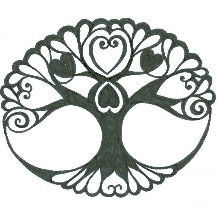 Impressive Tree Of Life Tattoo Stencil