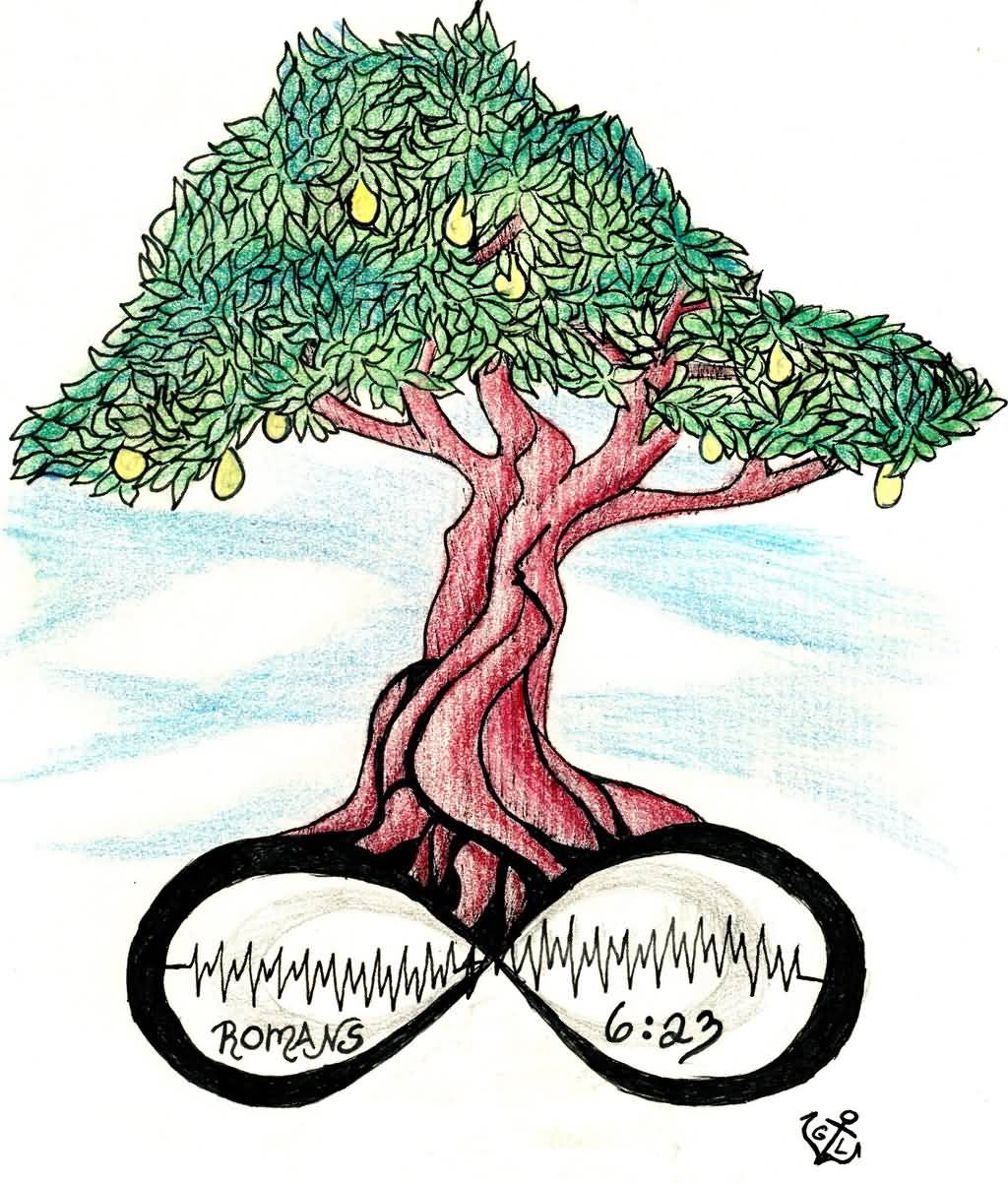 Infinity Tree Of Life Tattoo Design By Glowe94