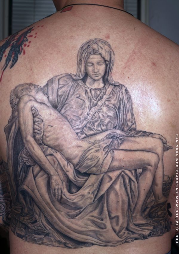 Inspiring Spiritual Tattoo On Full Back By Anil Gupta