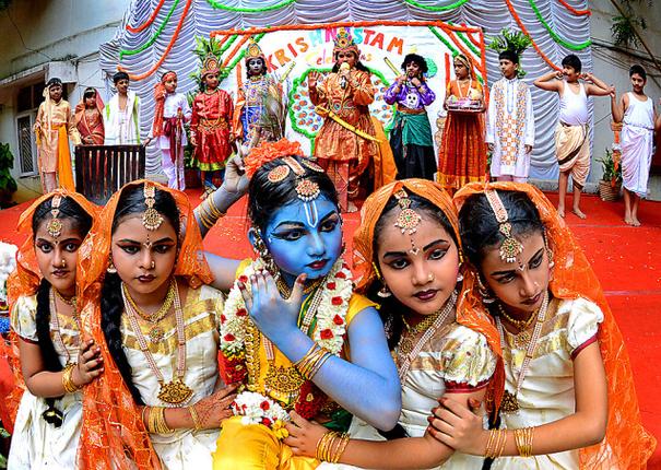 Krishnna Janamashtmi Festival Celebration At School