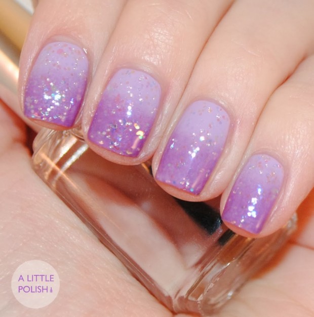 Light Purple Nail Art
