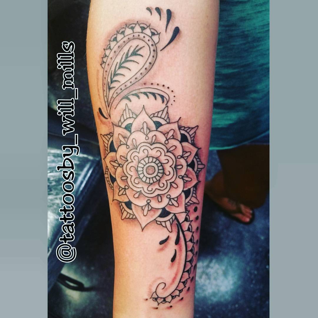Mandala Paisley Pattern Spiritual Tattoo On Arm By Will Mills