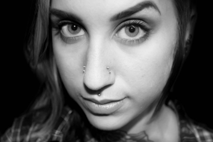 Medusa And Double High Nostril Piercing