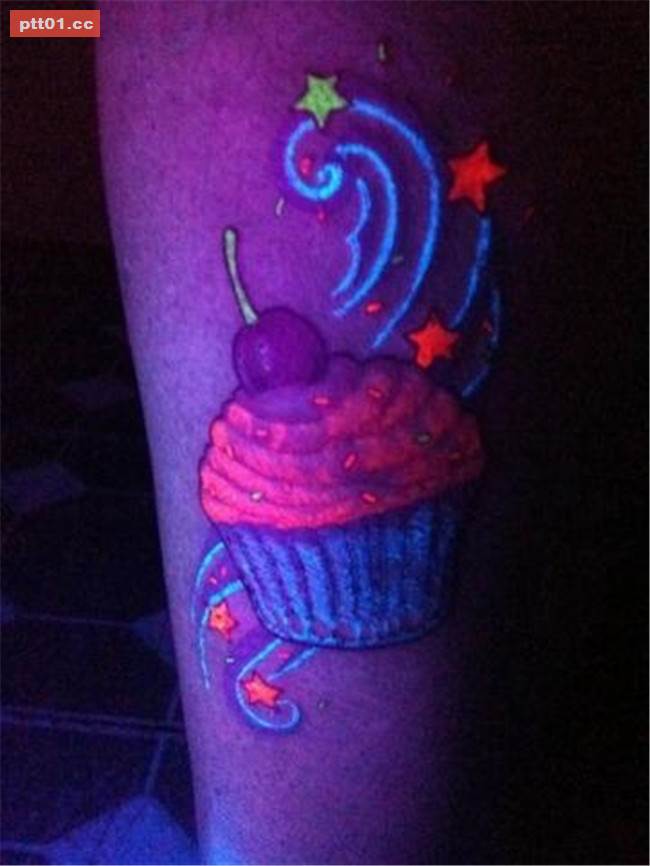 Nice Cupcake UV Tattoo