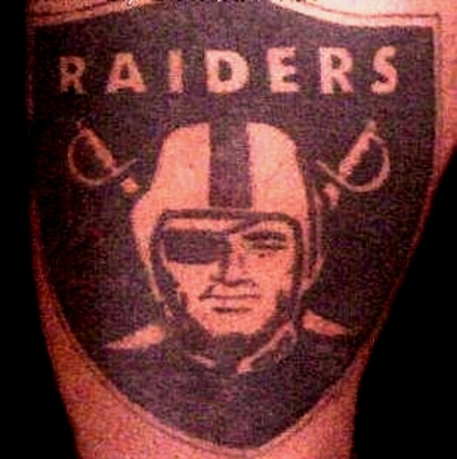 Oakland Raiders Logo Tattoo