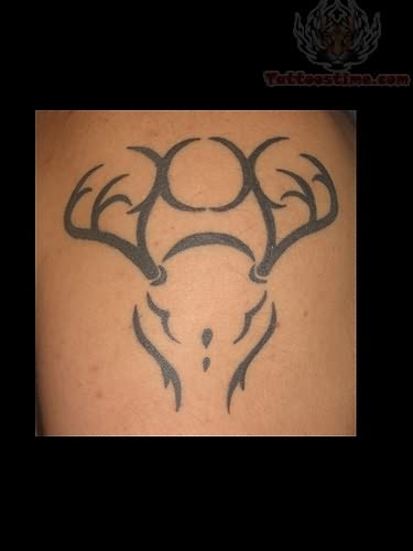 Pagan Deer Head Tattoo