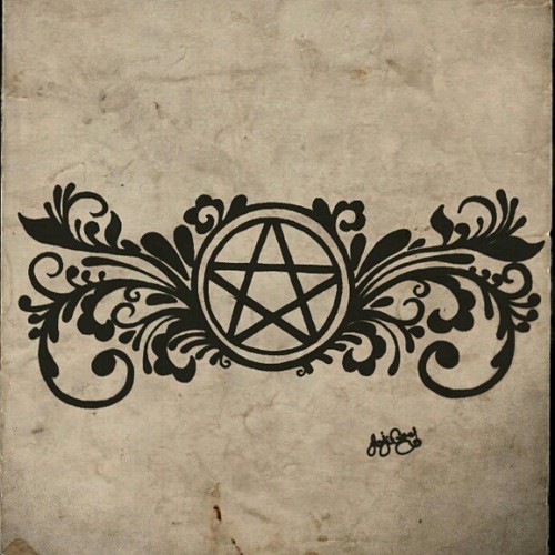 Pagan Pentacle Tattoo Design By Gutterface