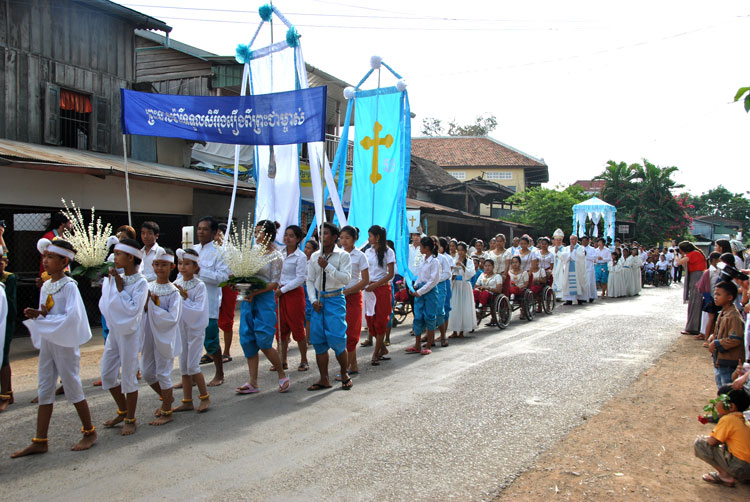Parade During The Celebration Of Feast Of Assumption Of Mary