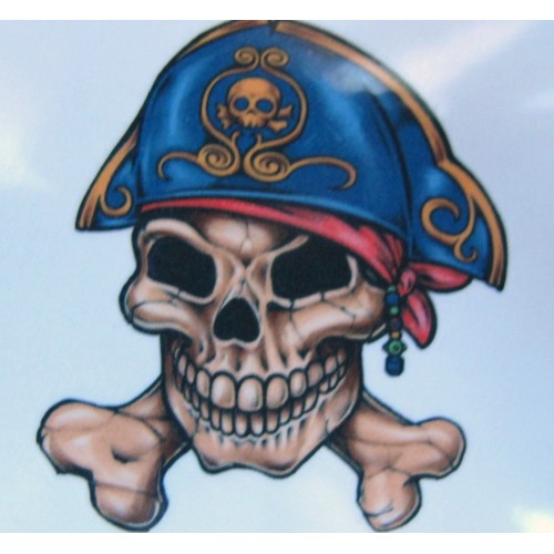 Pirate Skull Color Tattoo