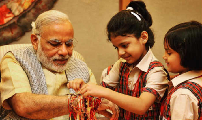 Prime Minister Narendra Modi Participate In Raksha Bandhan Celebration