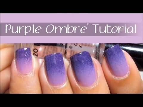Purple Ombre Nail Art Tutorial
