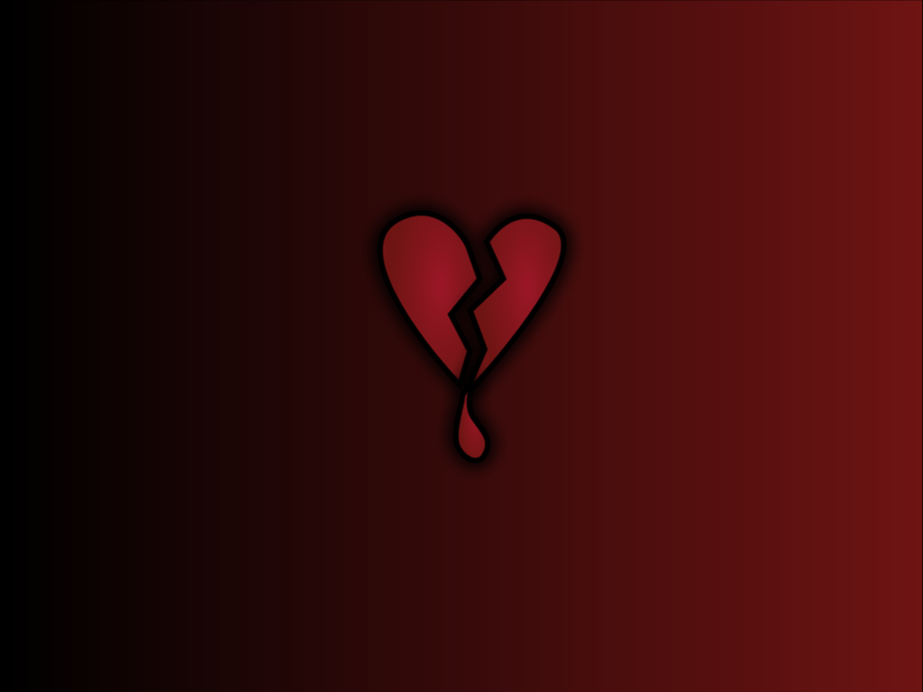 Red Broken Heart Clipart