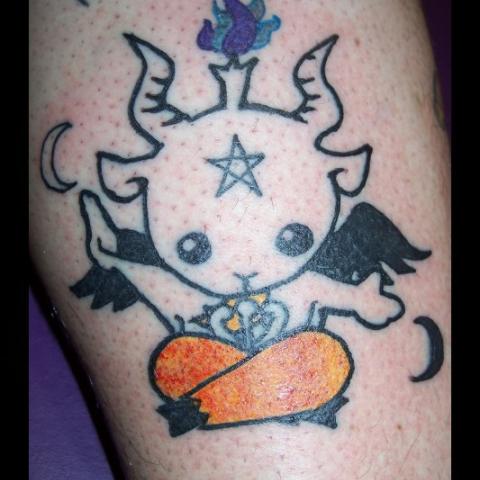 Religious Baphomet Satan Tattoo