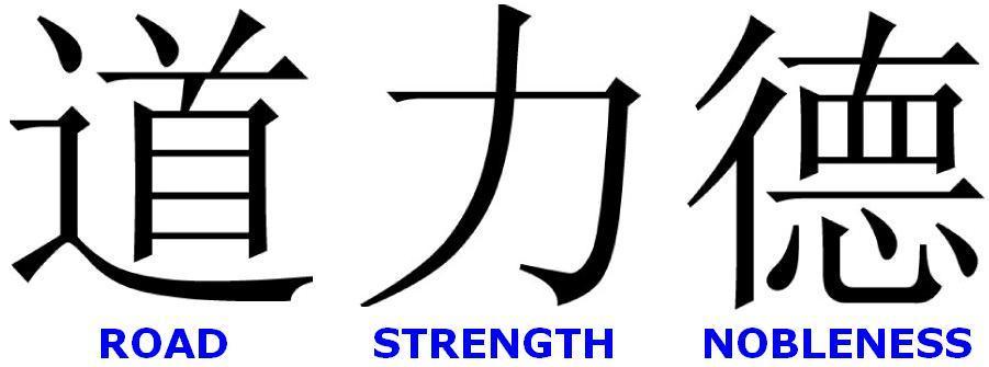 Road Strength Nobleness Symbols Tattoo Design