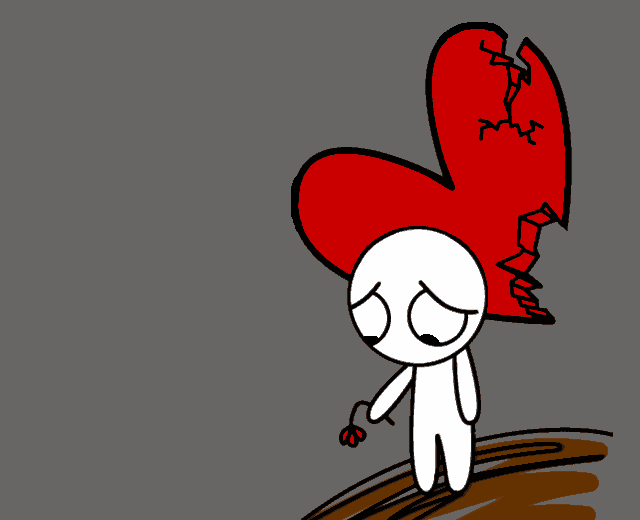 Sad Guy With Broken Heart Clipart