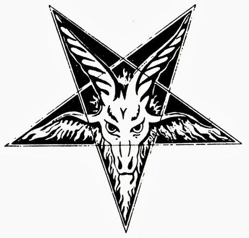 Satan Goat Symbol Tattoo Design