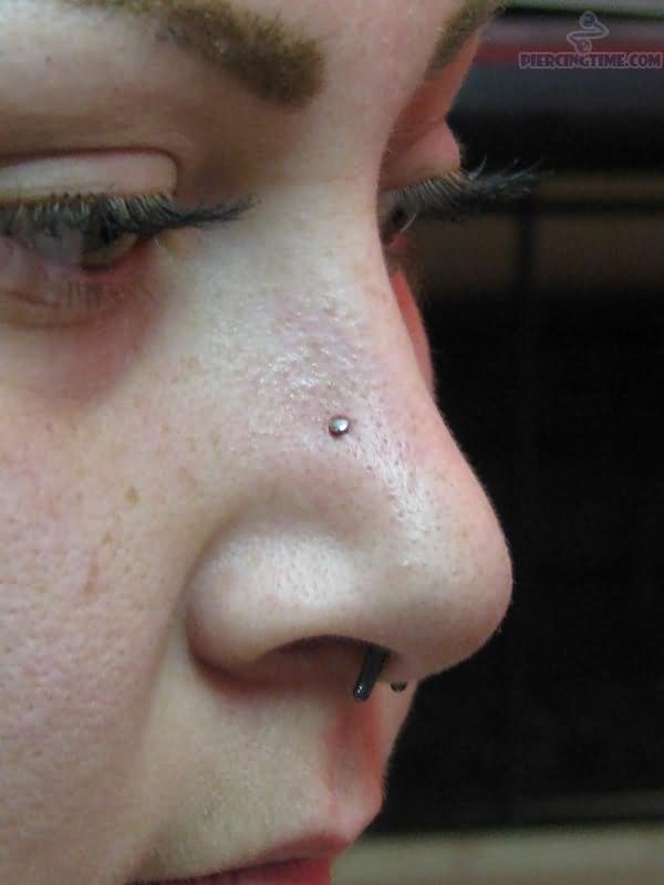 Septum And High Nostril Piercing For Women