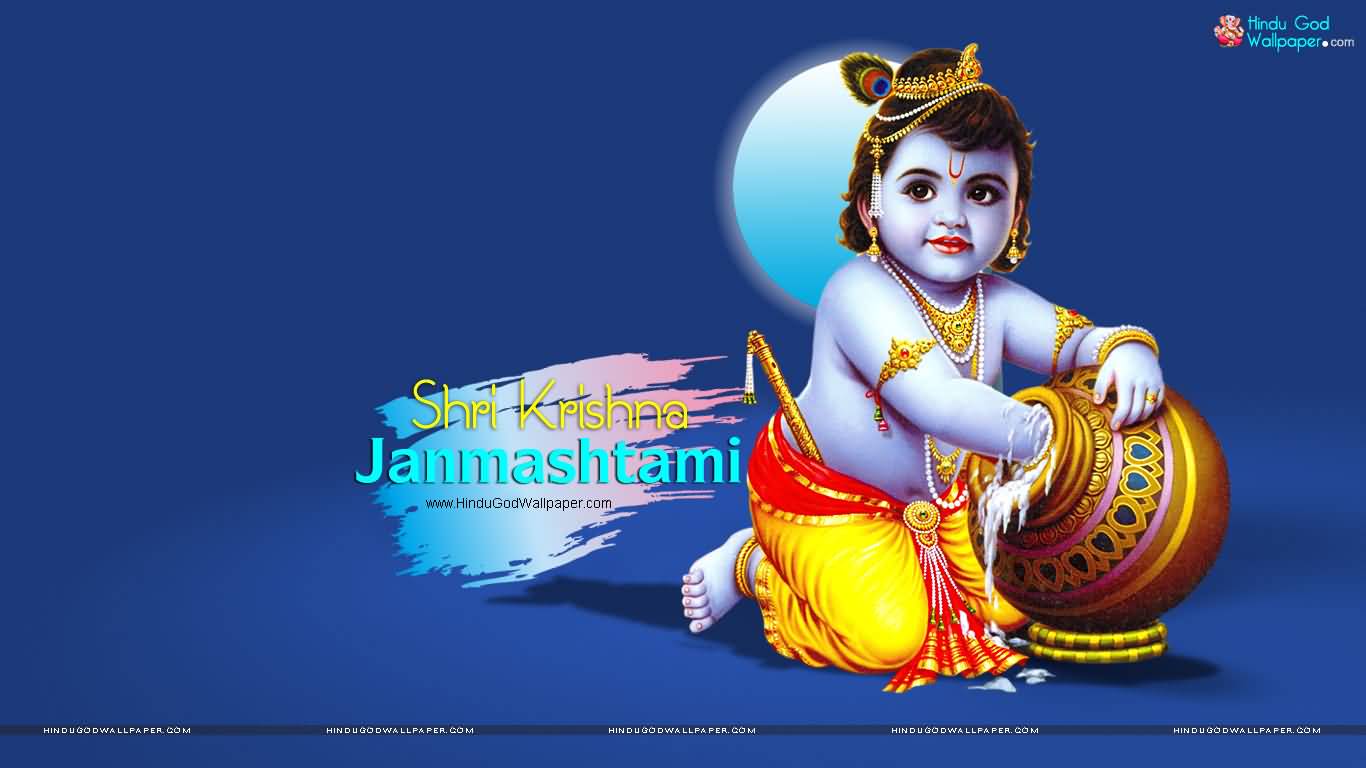 Shri Krishna Janmashtami Beautiful Wallpaper