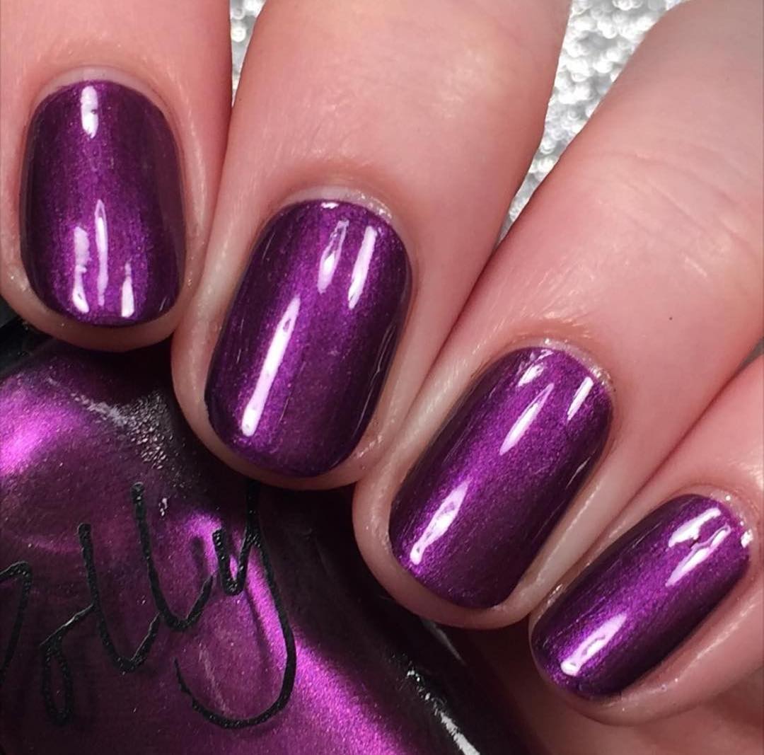 35+ Dark Purple Nail Art Design Ideas