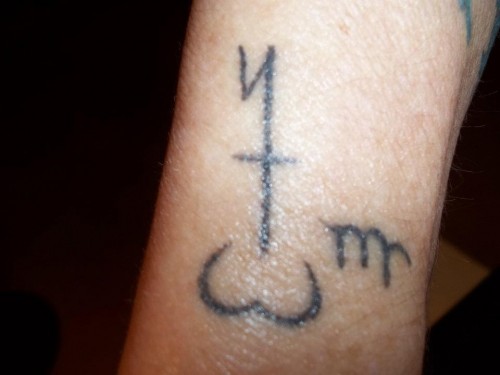 Simple Pagan Symbol Tattoo