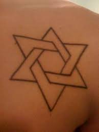 Simple Star Of David Tattoo