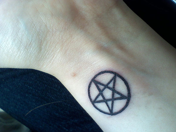 Small Pagan Tattoo On Wrist