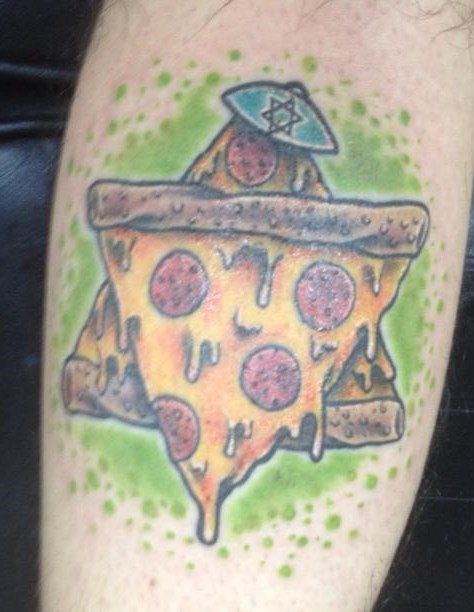 Star Of David Pizza Tattoo