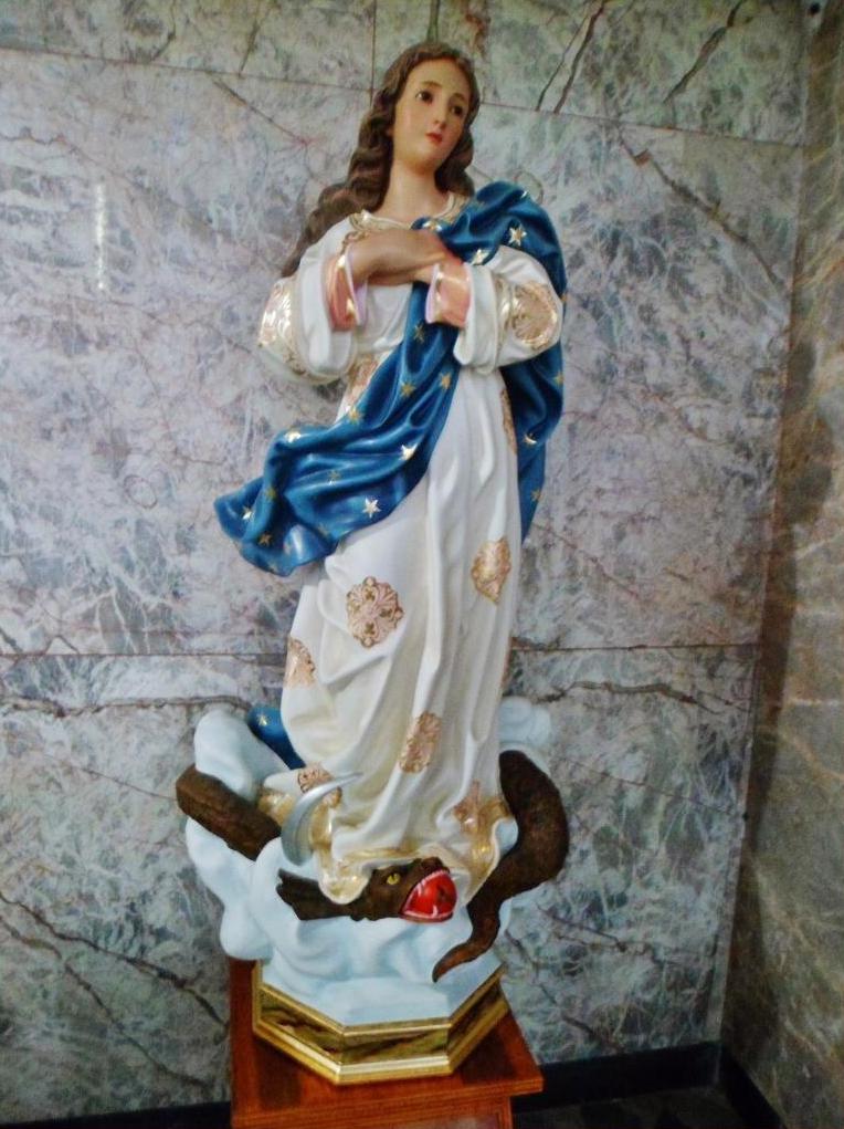 Statue Of Mother Mary Happy Feast Of Assumption