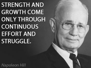 Strength and Growth Come Only Through Continuous Effort and Struggle - Napoleon Hill
