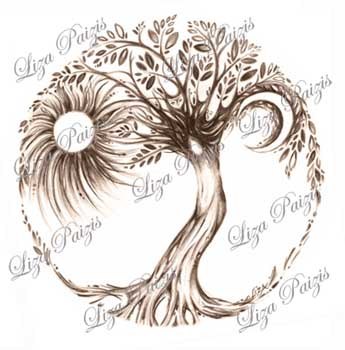 Superb Tree Of life Tattoo Drawing