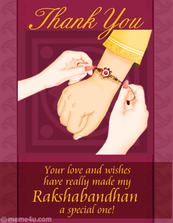 Thank You Your Love And Wishes Have Really Made My Raksha Bandhan A Special One